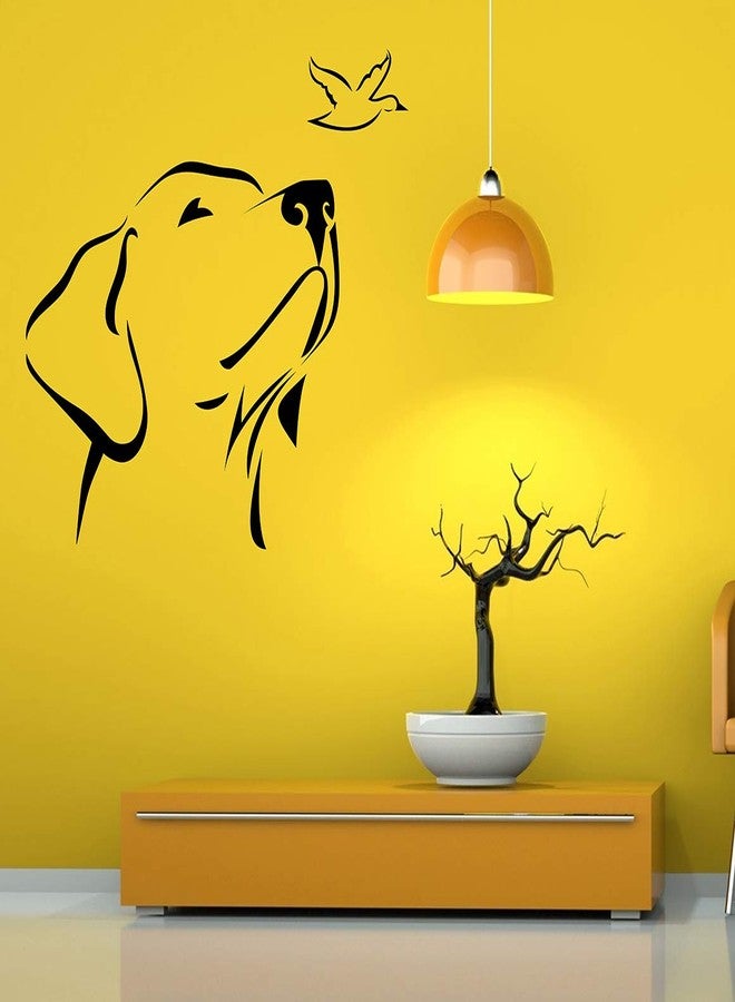 Wallstick ملصقات جدارية على شكل كلب (فينيل 65 سم × 60 سم) - Image 2